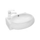 WW AISBACH 5011 L Раковина подвесная 430х290х140 белый глянец, левый