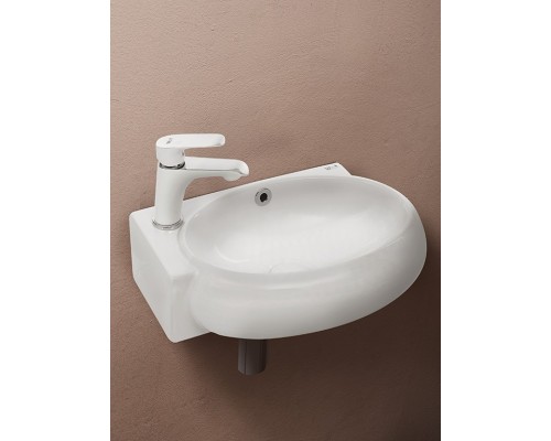 WW AISBACH 5011 L Раковина подвесная 430х290х140 белый глянец, левый