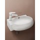 WW AISBACH 5011 L Раковина подвесная 430х290х140 белый глянец, левый