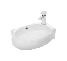WW AISBACH 5011 R Раковина подвесная 430х290х140 белый глянец, правый