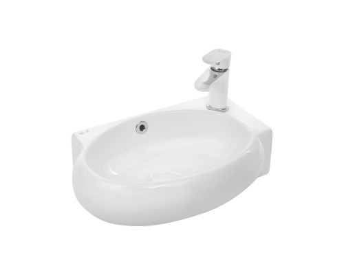 WW AISBACH 5011 R Раковина подвесная 430х290х140 белый глянец, правый