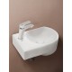 WW AISBACH 5014 L Раковина подвесная 410х270х130 белый глянец, левый
