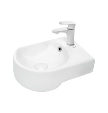 WW AISBACH 5014 R Раковина подвесная 410х270х130 белый глянец, правый