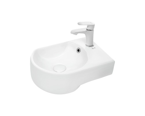 WW AISBACH 5014 R Раковина подвесная 410х270х130 белый глянец, правый