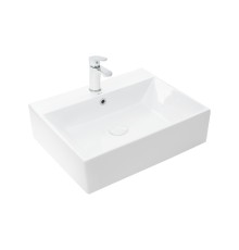 WW AISBACH 5030 Раковина накладная 520х430х140 белый глянец