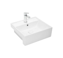 WW DEILBACH 4010 Раковина врезная 410х410х150 белый глянец