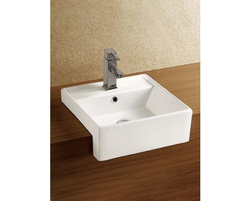 WW DEILBACH 4010 Раковина врезная 410х410х150 белый глянец