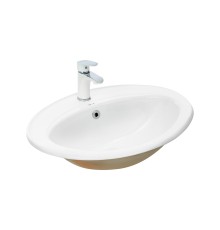WW DEILBACH 6002 Раковина врезная 550х470х200 белый глянец