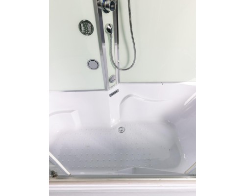 Душевая кабина Weltwasser  Emmer 150x85 см – с поддоном, глубокий поддон, стекло прозрачное, профиль хром матовый