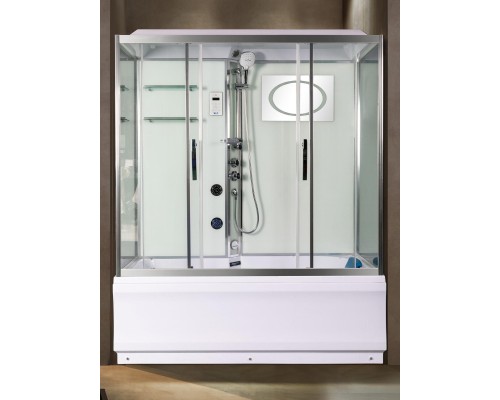 Душевая кабина Weltwasser  Emmer 170x85 см – с поддоном, глубокий поддон, стекло прозрачное, профиль хром