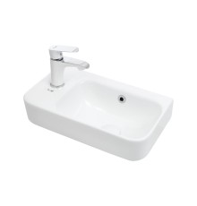 WW AISBACH 5117 L Раковина подвесная 450х260х155 белый глянец, левый