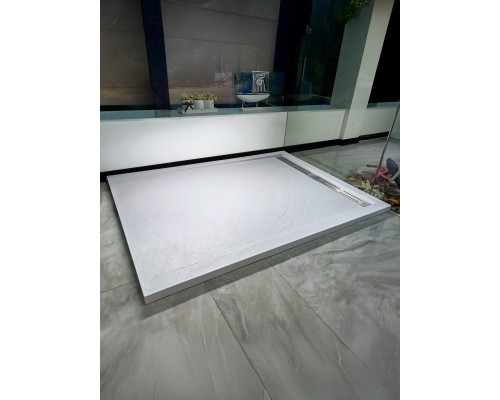 Душевой поддон с сифоном  WeltWasser TRS 12090 STONE-WT Белый 1200х900х30 мм 