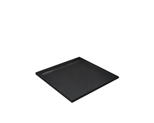 Душевой поддон WeltWasser TRS 100 STONE-BL Черный 1000х1000х30 мм + cифон