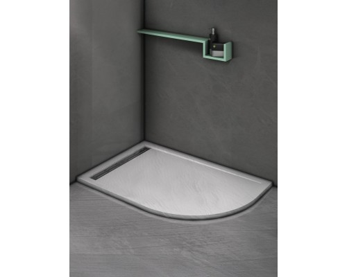 Экран для поддона полукруглый WW SKR12080-WT L/R 1180х780х100 мм  белый