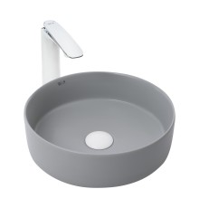 WW ELBACH 3134 MFG Раковина накладная (матовая светло-серая) 355х355х120