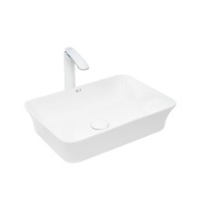 WW ELBACH 2261 Раковина накладная 490х350х110 санфаянс белый глянец