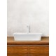 WW ELBACH 2261 Раковина накладная 490х350х110 санфаянс белый глянец