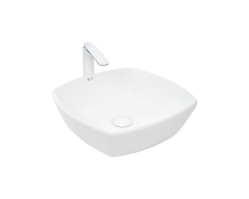 Раковина накладная WeltWasser WW ELBACH 2076 430x430x135 санфаянс белый глянец
