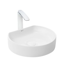 WW ELBACH 3041 Раковина накладная 400х350х100 белый глянец
