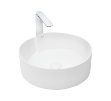 WW ELBACH 3261 Раковина накладная 435х435х160 белый глянец