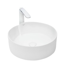 WW ELBACH 3261 Раковина накладная 435х435х160 белый глянец