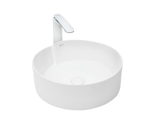 WW ELBACH 3261 Раковина накладная 435х435х160 белый глянец