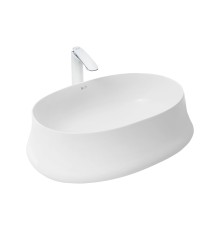 WW ELBACH 32100 Раковина накладная 570х430х160 белый глянец