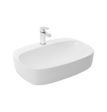 WW ELBACH 2236 Раковина накладная 595х425х155 санфаянс белый глянец