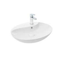 WW ELBACH 1147 Раковина накладная 550х460х125 санфаянс белый глянец