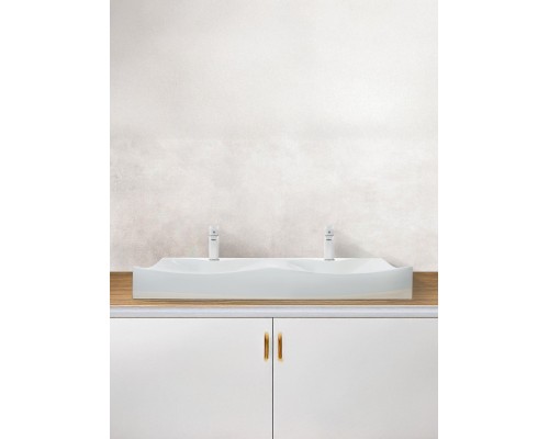 Раковина накладная WeltWasser WW ELBACH 22161 115x400x125 санфаянс белый глянец