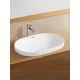 WW DEILBACH 4028 Раковина врезная 590х400х170 белый глянец