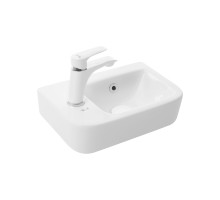 WW AISBACH 10100 L Раковина подвесная 375х245х135 белый глянец, левый