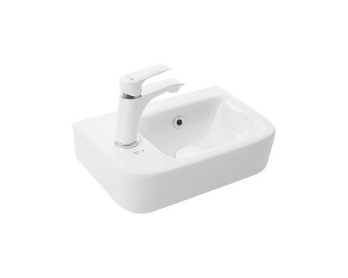 WW AISBACH 10100 L Раковина подвесная 375х245х135 белый глянец, левый
