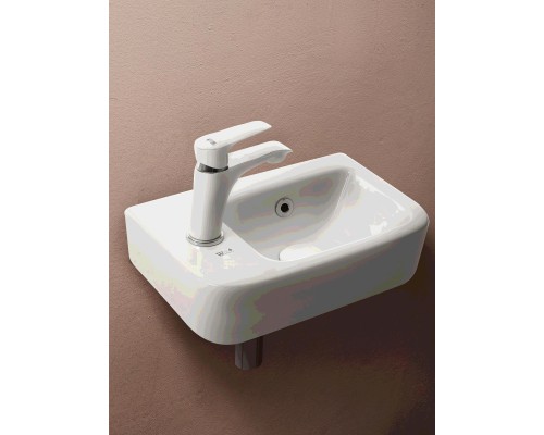 WW AISBACH 10100 L Раковина подвесная 375х245х135 белый глянец, левый