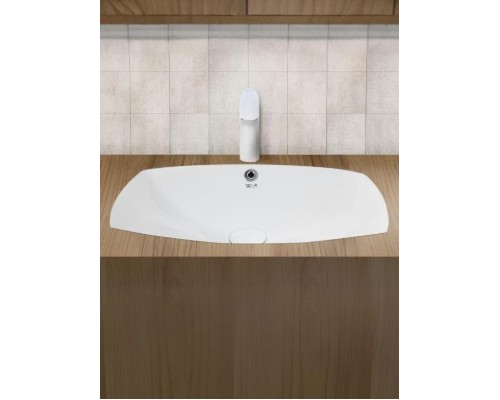 WW DEILBACH 6076 Раковина врезная 530х390х130 санфаянс белый глянец