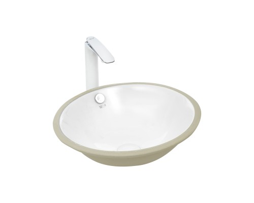 WW DEILBACH 6028 Раковина врезная 430х430х165 санфаянс белый глянец