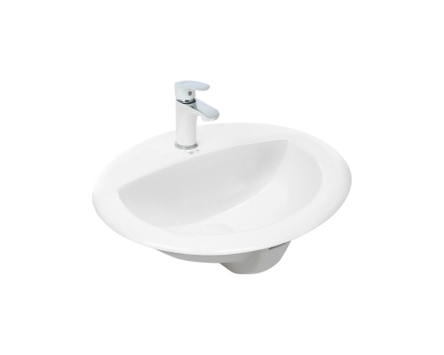 WW DEILBACH 6001 Раковина врезная 510х425х180 белый глянец