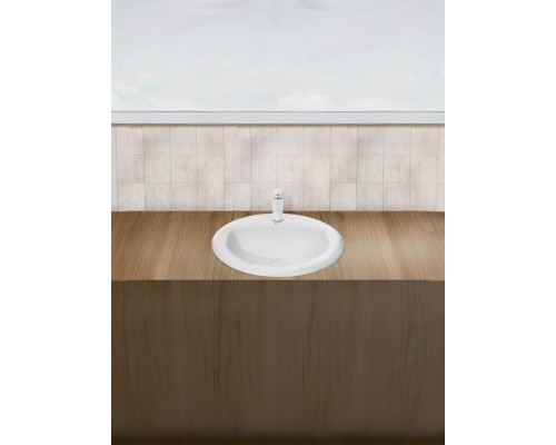 WW DEILBACH 6001 Раковина врезная 510х425х180 белый глянец