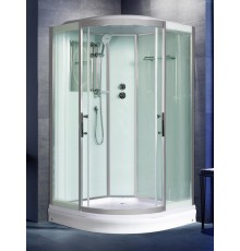 Душевая кабина Weltwasser  Emmer 110x110 см – с поддоном, стекло прозрачное, профиль хром матовый