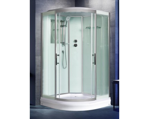 Душевая кабина Weltwasser  Emmer 110x110 см – с поддоном, стекло прозрачное, профиль хром матовый