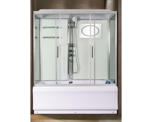 Душевая кабина Weltwasser  Emmer 150x85 см – с поддоном, глубокий поддон, стекло прозрачное, профиль хром матовый