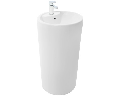WW LEERBACH 4646 GL-WT Раковина напольная. 460х460х830 мм белый глянец