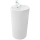 WW LEERBACH 4646 GL-WT Раковина напольная. 460х460х830 мм белый глянец