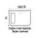 Ванна акриловая прямоугольная  WEMOR 150/85/55 S 1500*850*550 мм 