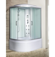 Душевая кабина River DUNAY XL 120x80 см – асимметричная, матовое стекло, профиль хром матовый, правая