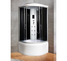 Душевая кабина River DUNAY XL 100x100 см – асимметричная, тонированное стекло, профиль хром матовый