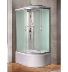 Душевая кабина River NARA XL 120x90 см – асимметричная, матовое стекло, профиль хром матовый, левая