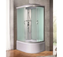 Душевая кабина River NARA XL 110x80 см – асимметричная, матовое стекло, профиль хром матовый, левая