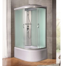 Душевая кабина River NARA XL 110x80 см – асимметричная, матовое стекло, профиль хром матовый, левая
