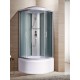 Душевая кабина River NARA XL 90x90 см – асимметричная, матовое стекло, профиль хром матовый